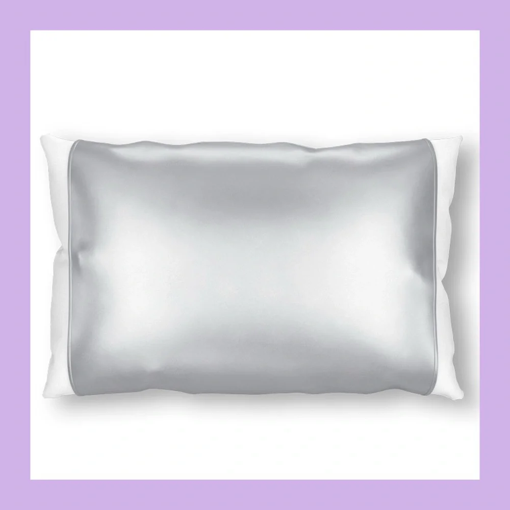 NEW Silked Gray Silk Pillow Sleeve